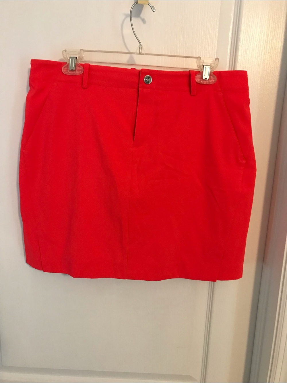 Polo Golf Ralph Lauren Coral-Red Mini Skort Sz 10